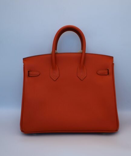 Birkin 25 Orange Epsom Ghw