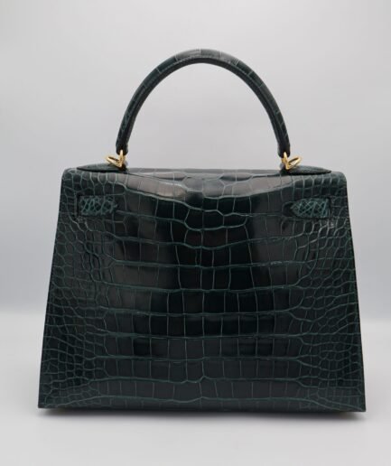 Kelly 28 Vert Cypres Shiny Alligator Ghw