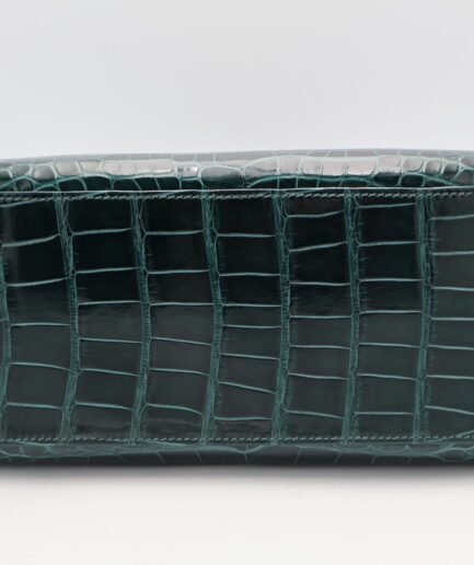 Kelly 28 Vert Cypres Shiny Alligator Ghw
