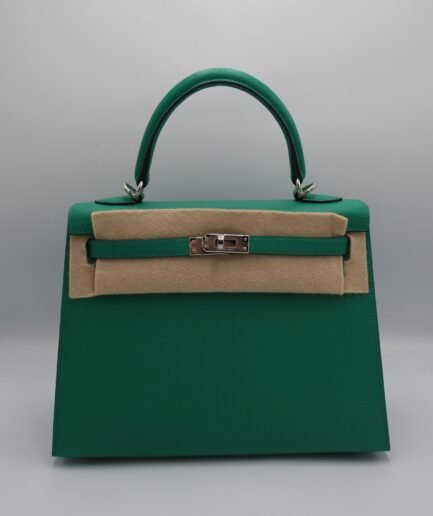 Kelly 25 Vert Jade-Rouge Sellier Epsom Phw 2025