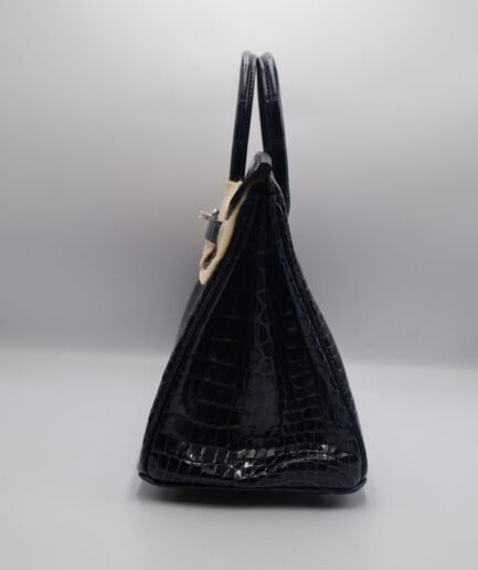 Birkin 25 Bleu Marine Shiny Porous Diamond hw B 2024