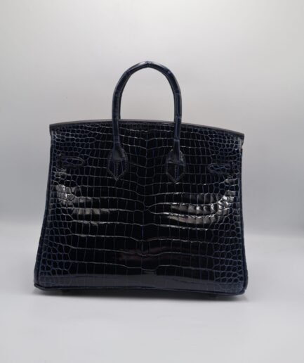 Birkin 25 Bleu Marine Shiny Porous Diamond hw B 2024