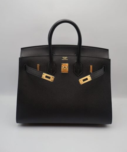 Birkin 25 Black Epsom Ghw Z