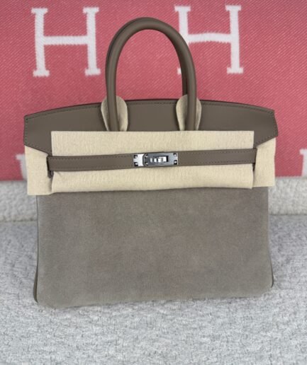 Birkin 25 Grizzly Etoupe Phw W