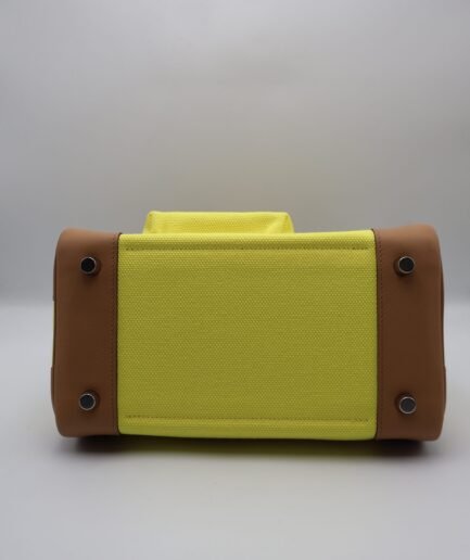 Birkin 25 Cargo Citron-Chai Toile-Swift Phw U